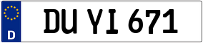 Trailer License Plate